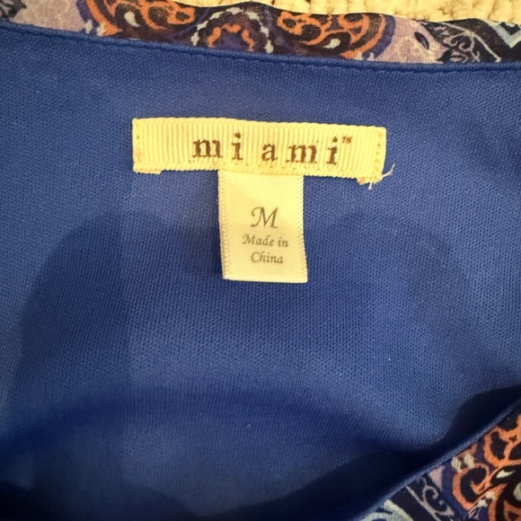 Miami Blue Patterned women’s Dress size M - Picture 2 of 8